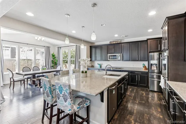Kitchen and dining area at 12673 Grape Street